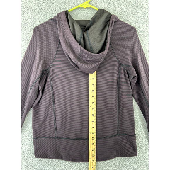 ATHLETA Hoodie Sweatshirt Womens XXS Purple Pullover Thumbholes Comfy - Picture 11 of 12